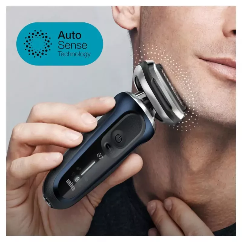 Braun Series 7 71-B1200s Folijas skuveklis Trimmeris Zils