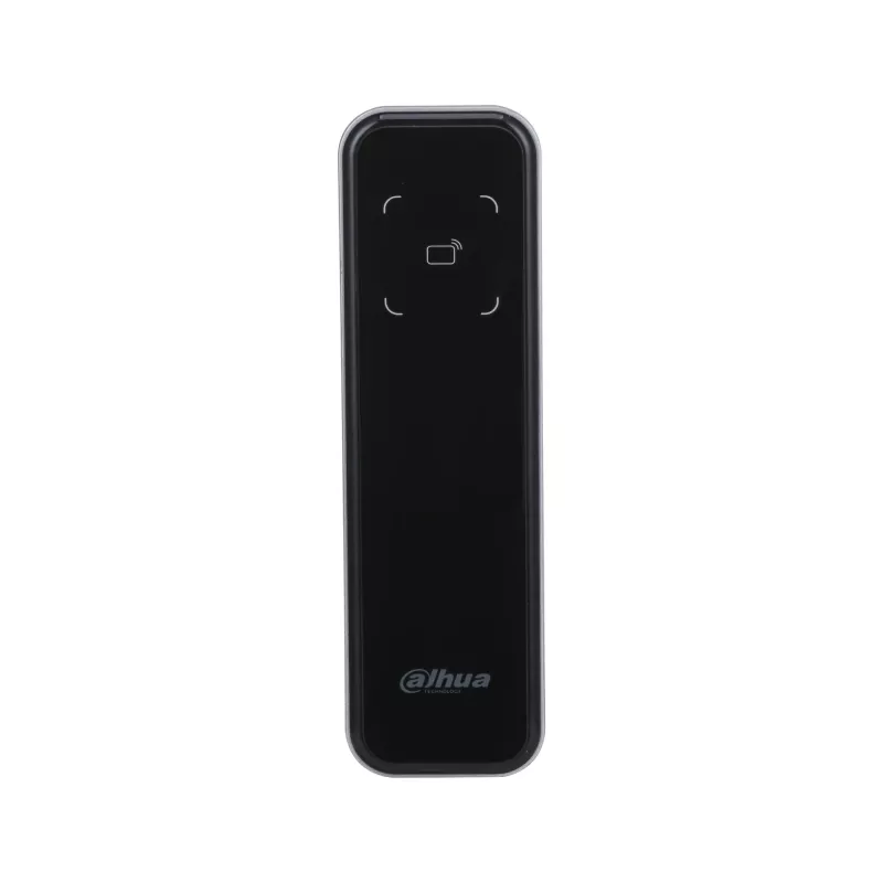 Piekļuves kontroles lasītājs DAHUA DHI-ASR2200A-D — Pamata lasītājs, 12 V DC, 1,7 W, 135×40×15 mm, melns