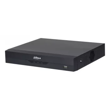 Digitālais videoreģistrators DAHUA XVR5108HS-4KL-I3/T — 8 kanālu DVR, H.265/H.264, SATA līdz 16 TB, Gigabit Ethernet, 12 V DC, Melns