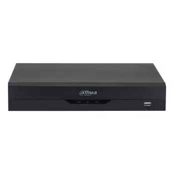 Digitālais videoreģistrators DAHUA XVR5108HS-4KL-I3/T — 8 kanālu DVR, H.265/H.264, SATA līdz 16 TB, Gigabit Ethernet, 12 V DC, Melns