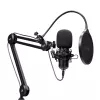 Podkāsta mikrofons TRUST GXT 270 Emita II+ — Kondensatora, USB, vadu savienojums, metāla korpuss, melns, 2,5 m kabelis