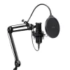 Podkāsta mikrofons TRUST GXT 270 Emita II+ — Kondensatora, USB, vadu savienojums, metāla korpuss, melns, 2,5 m kabelis
