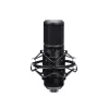 Podkāsta mikrofons TRUST GXT 270 Emita II+ — Kondensatora, USB, vadu savienojums, metāla korpuss, melns, 2,5 m kabelis