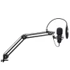 Podkāsta mikrofons TRUST GXT 270 Emita II+ — Kondensatora, USB, vadu savienojums, metāla korpuss, melns, 2,5 m kabelis