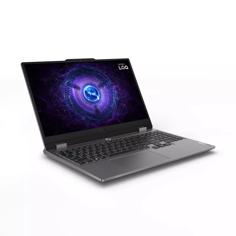 Lenovo LOQ 15IRX9 Intel® Core™ i5 i5-13450HX klēpjdators 39,6 cm (15,6 collas) Full HD 16 GB DDR5-SDRAM 512 GB SSD NVIDIA GeForce RTX 3050 Wi-Fi 6 (802.11ax) angļu Pelēks