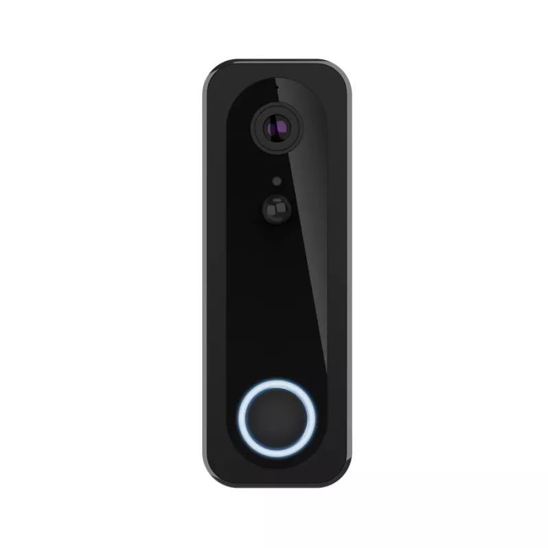Video durvju zvans TRUST DOORCAM-3000 Melns, 3 MP, Wi‑Fi 2.4 GHz, MicroSD līdz 256 GB, Baterija/USB (8–24 V)