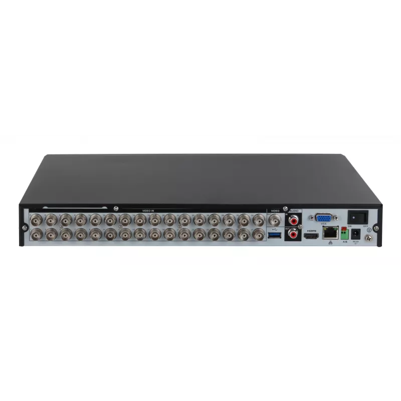 Dahua XVR5232AN-4KL-I3/T 32 kanālu 4K DVR, H.265/H.264, Gigabit Ethernet, atbalsts līdz 16 TB, melns