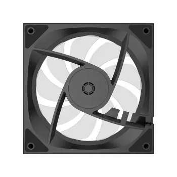 Ventilators XILENCE XPF120U.ARGB 120 mm, 500–1800 RPM, hidrauliskais gultnis, 7–13,2 V, melns