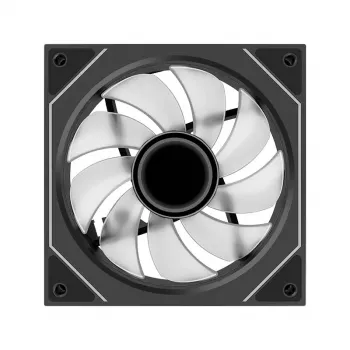 Ventilators XILENCE XPF120U.ARGB 120 mm, 500–1800 RPM, hidrauliskais gultnis, 7–13,2 V, melns