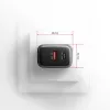 AXAGON ACU-PQ67D ceļojumu sienas lādētājs, 67 W, USB-C PD3.0 + USB-A QC4+, 2 izejas, LCD displejs, 100–240 V