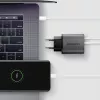AXAGON ACU-PQ67D ceļojumu sienas lādētājs, 67 W, USB-C PD3.0 + USB-A QC4+, 2 izejas, LCD displejs, 100–240 V