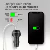 Automašīnas lādētājs AXAGON PWC-PQ48, 48W, USB-C (PD3.0) + USB-A (QC4+), ieeja 12–24V, melns