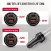 Automašīnas lādētājs AXAGON PWC-PQ48, 48W, USB-C (PD3.0) + USB-A (QC4+), ieeja 12–24V, melns