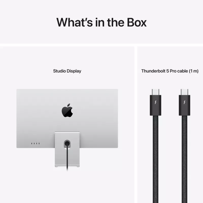 Monitors Apple Studio Display 27 collas 5K Ultra HD (5120×2880), LED, noliecams statīvs, Sudraba