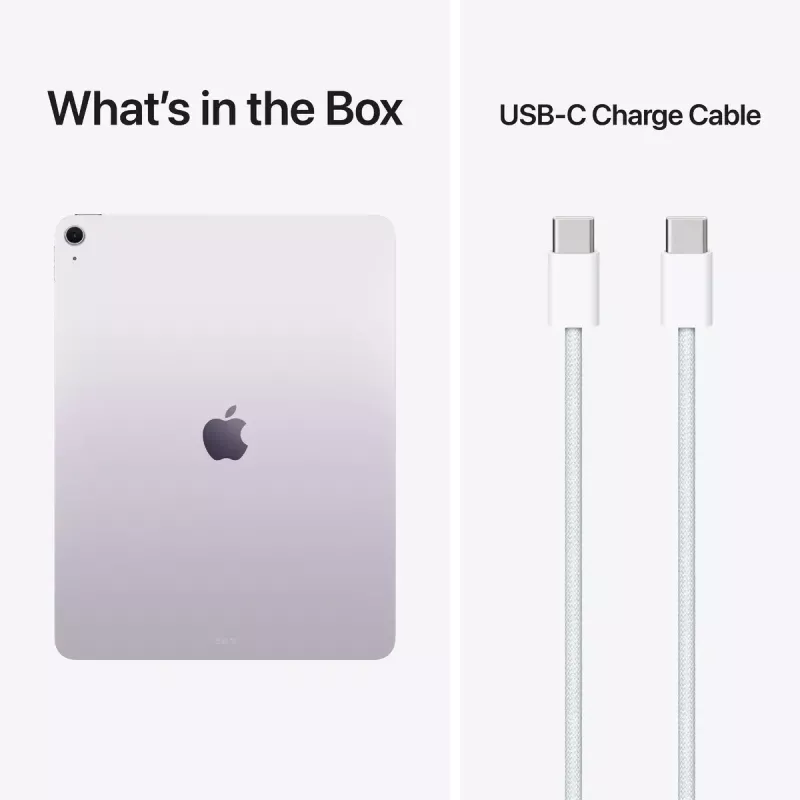 Planšetdators Apple iPad Air 13 collu (33 cm) Wi‑Fi 128GB, M4, 12GB RAM, 12MP kameras, iPadOS 26 — violets
