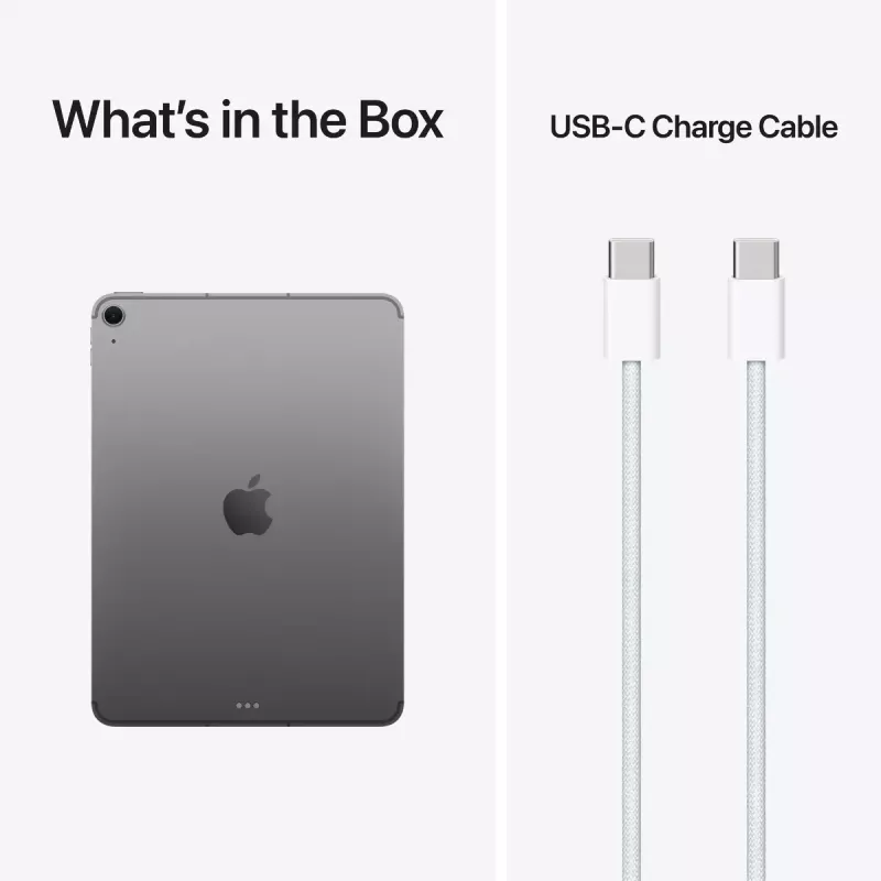 Planšetdators Apple iPad Air 11 collu Wi‑Fi + Cellular 256 GB, M4, 12 GB RAM, 5G, Space pelēka