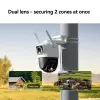 IP drošības kamera IMOU Cruiser Dual 2C 4G Turret āra lietošanai 2304×1296 3,6 mm objektīvs Griestu/sienas stiprinājums