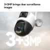 IP drošības kamera IMOU Cruiser Dual 2C 4G Turret āra lietošanai 2304×1296 3,6 mm objektīvs Griestu/sienas stiprinājums