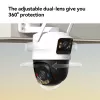 IP drošības kamera IMOU Cruiser Dual 2C 4G Turret āra lietošanai 2304×1296 3,6 mm objektīvs Griestu/sienas stiprinājums
