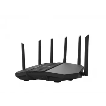 Galda maršrutētājs ASUS RT-BE90U BE9400 AiMesh — Trīsjoslu Wi‑Fi 7 (2,4/5/6 GHz), 9400 Mb/s, 2,5 Gigabit Ethernet, 4× RJ‑45 LAN, USB, Melns