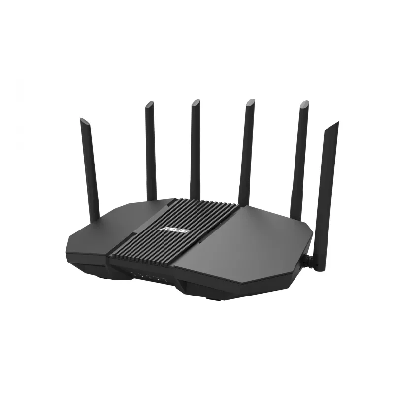 Galda maršrutētājs ASUS RT-BE90U BE9400 AiMesh — Trīsjoslu Wi‑Fi 7 (2,4/5/6 GHz), 9400 Mb/s, 2,5 Gigabit Ethernet, 4× RJ‑45 LAN, USB, Melns