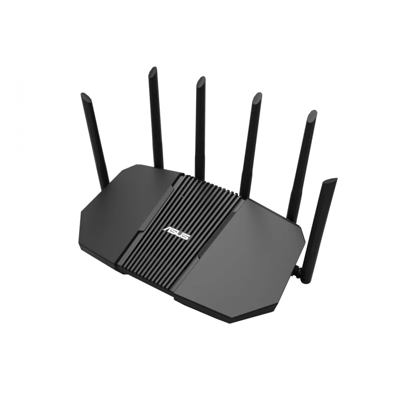 Galda maršrutētājs ASUS RT-BE90U BE9400 AiMesh — Trīsjoslu Wi‑Fi 7 (2,4/5/6 GHz), 9400 Mb/s, 2,5 Gigabit Ethernet, 4× RJ‑45 LAN, USB, Melns
