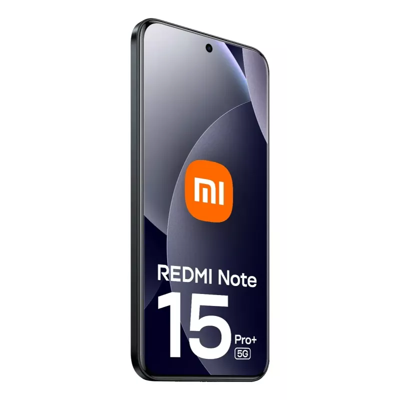 Smartphone Xiaomi Redmi Note 15 Pro+ 5G — 6.83 collu AMOLED, 2772×1280, Snapdragon, 8 GB RAM, 256 GB, 6500 mAh, Melns