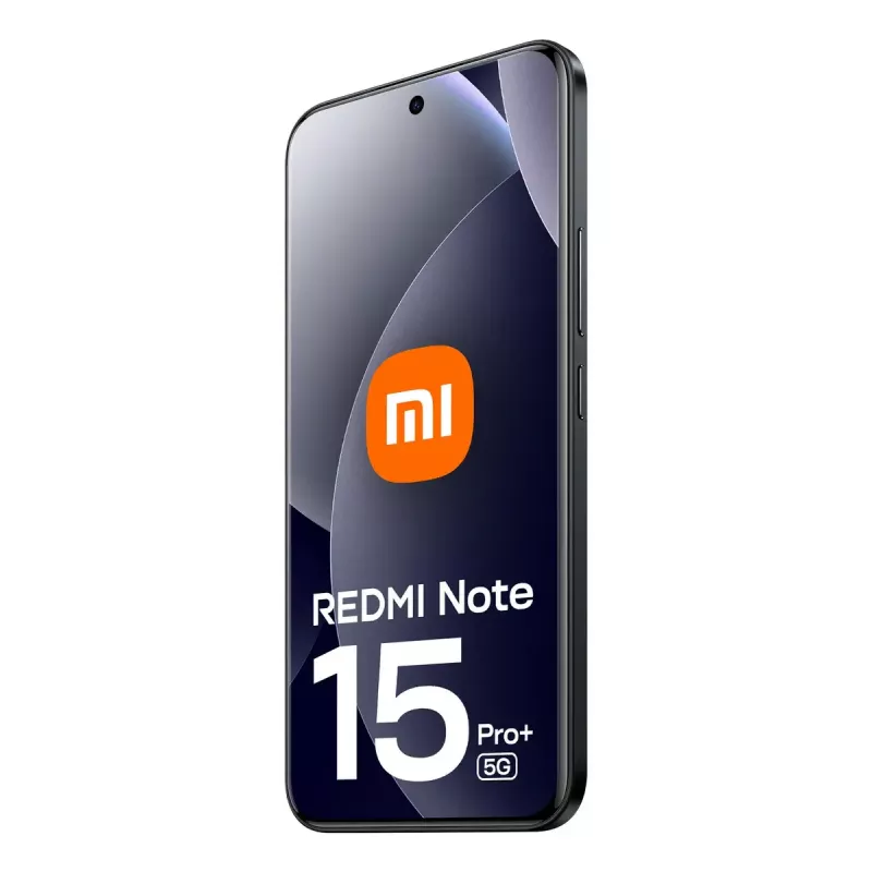 Smartphone Xiaomi Redmi Note 15 Pro+ 5G — 6.83 collu AMOLED, 2772×1280, Snapdragon, 8 GB RAM, 256 GB, 6500 mAh, Melns