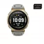 Smartwatch Amazfit T-rex 3 Pro 44 mm, 1.32 inch AMOLED 466×466, 16 GB, 64 MB RAM, GPS, Wi‑Fi, ūdensizturīgs 45 m, Zelts korpuss, Pelēka silikona siksniņa