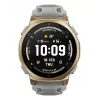 Smartwatch Amazfit T-rex 3 Pro 44 mm, 1.32 inch AMOLED 466×466, 16 GB, 64 MB RAM, GPS, Wi‑Fi, ūdensizturīgs 45 m, Zelts korpuss, Pelēka silikona siksniņa