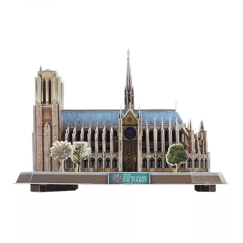3D puzle CubicFun Notre Dame (gaisma) — modelis DA-20509, viegls apgaismots izdevums