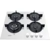 Whirlpool AKT 625/WH Melns, Balts Iebūvējams 60 cm Gāzes 4 zonu(-as)