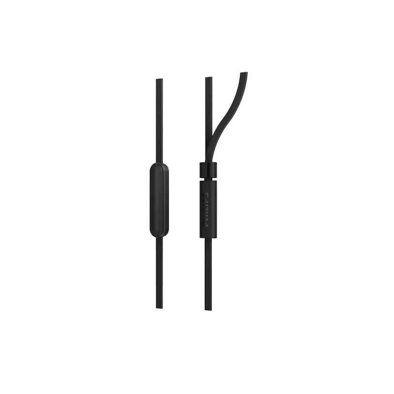 Vadu ievietojamās austiņas Philips TAE1105BK/00 — melnas, intraaurālas, 1,2 m kabelis, 14,7 g