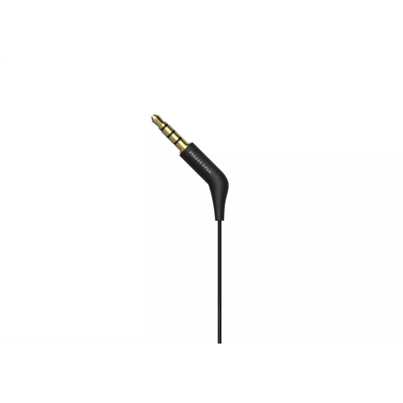 Vadu ievietojamās austiņas Philips TAE1105BK/00 — melnas, intraaurālas, 1,2 m kabelis, 14,7 g