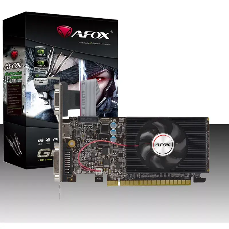 Grafikas karte AFOX AF610-1024D3L7-V5 NVIDIA GeForce GT 610, 1 GB GDDR3, 64 bitu, PCIe 2.0