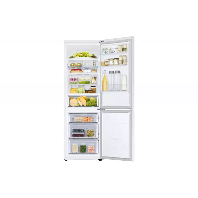 Brīvi stāvošs ledusskapis Samsung RB34C672EWW – kopējā ietilpība 344 L (ledusskapis 230 L / saldētava 114 L), No Frost, balts