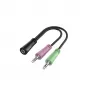 Hama 00200351 audio kabelis 0,15 m 3,5 mm TRS 2 x 3,5 mm melns
