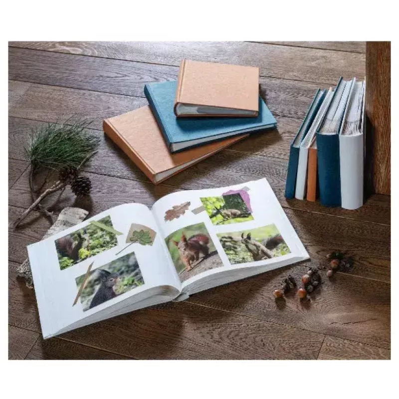 Hama Wrinkled fotoalbums balts 160 kabatas 10 x 15 grāmatas iesējums