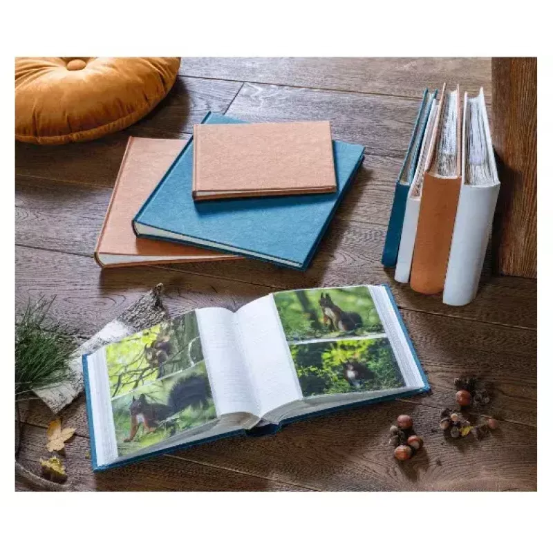 Hama Wrinkled fotoalbums balts 160 kabatas 10 x 15 grāmatas iesējums