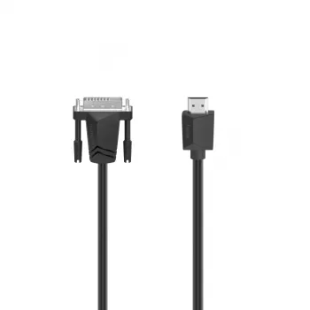 Hama 00200715 DVI kabelis 1,5 m HDMI Type A (Standard) DVI-I melns