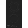 Whirlpool WRD 6030 B melna iebūvējama 30 cm keramiskā plīts virsma 2 zonām