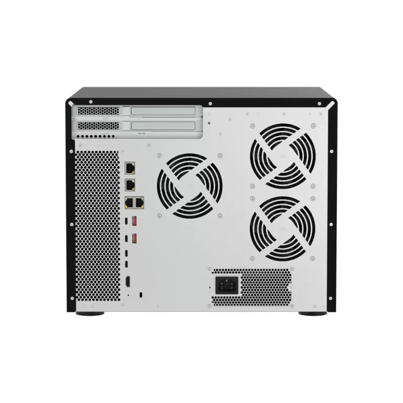 QNAP TVS-AIH1688ATX-U7-32G NAS/krātuves serveris Tornis 32 GB DDR5 0 TB QuTS hero Black