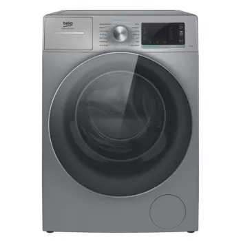 Priekšējās ielādes veļas mazgājamā mašīna BEKO AWB 912S/PRO BP — 9 kg, 1200 RPM, nerūsējošais tērauds