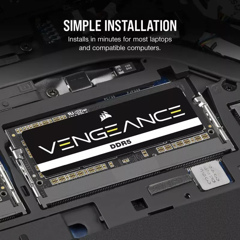 Klēpjdatora atmiņa CORSAIR Vengeance DDR5 24 GB SO-DIMM 4800 MHz 262-pin 1.1V CL40
