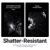 Rūdīta stikla ekrāna aizsargs Crong EasyShield 2 komplektā priekš iPhone 17 / 17 Pro / 16 Pro, aluminosilikāts, spīdīgs