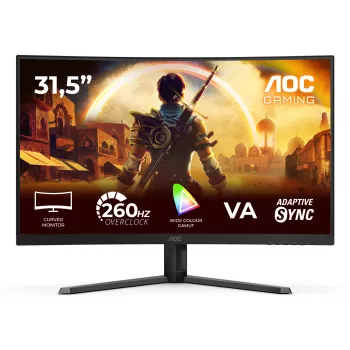 AOC G4 C32G42ZE datora monitors 80 cm (31,5 collas) 1920 x 1080 pikseļi Full HD LED melns, sarkans