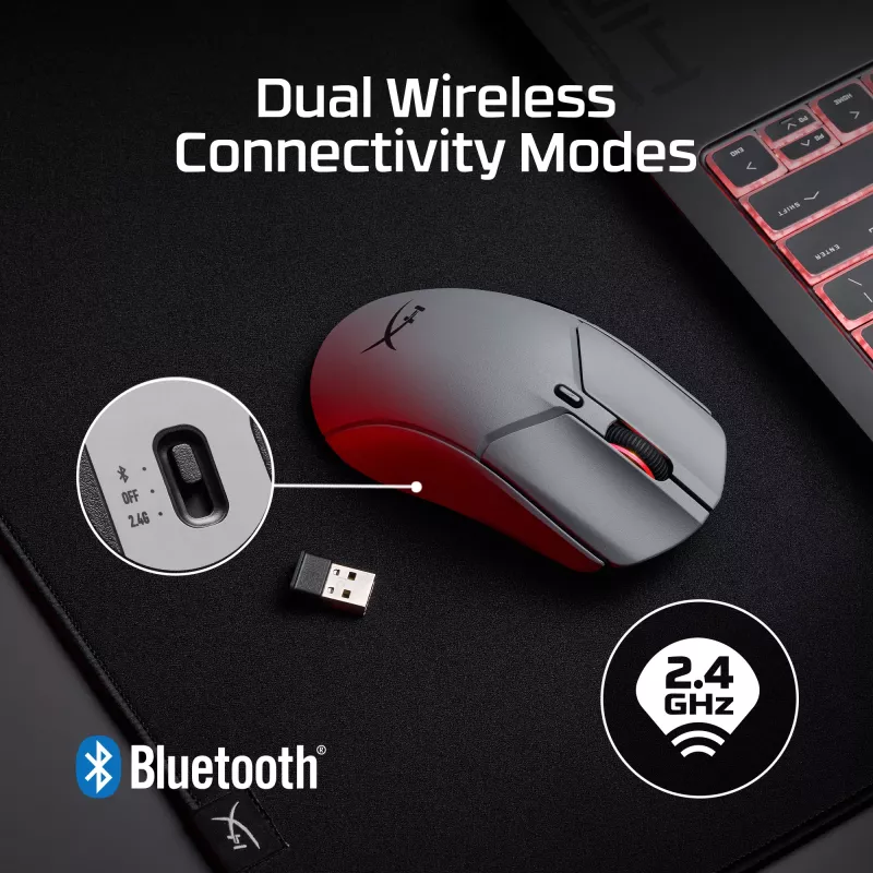 HyperX Pulsefire Haste 2 Pro - 4K bezvadu spēļu pele