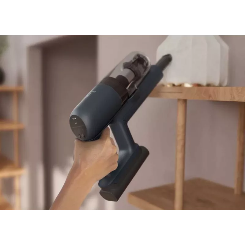 Electrolux EP71UB14DB rokas putekļsūcējs Ar bateriju Sausā Cikloniskā, Putu, HEPA, Mikro Bez maisiņa 0.3 L 57 W Zils 4 Ah