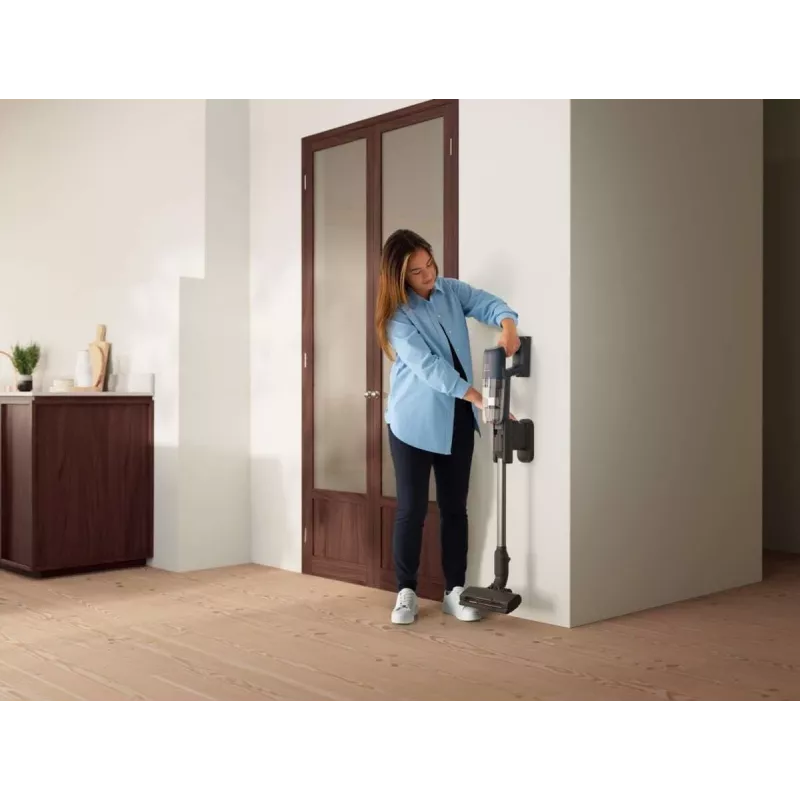 Electrolux EP71UB14DB rokas putekļsūcējs Ar bateriju Sausā Cikloniskā, Putu, HEPA, Mikro Bez maisiņa 0.3 L 57 W Zils 4 Ah