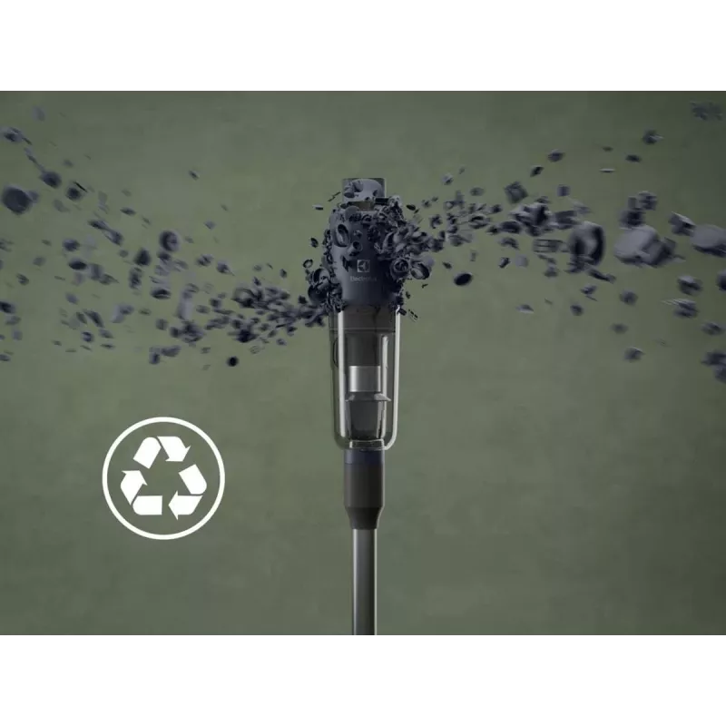 Electrolux EP71UB14DB rokas putekļsūcējs Ar bateriju Sausā Cikloniskā, Putu, HEPA, Mikro Bez maisiņa 0.3 L 57 W Zils 4 Ah